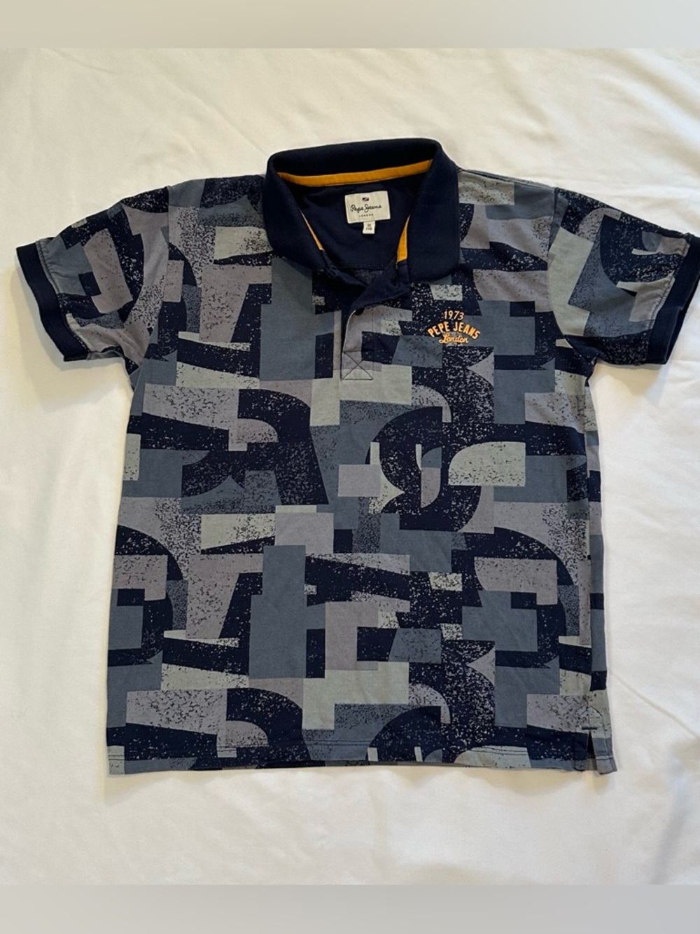 Pepe Jeans London Boys Collared Shirt Blue Size 10